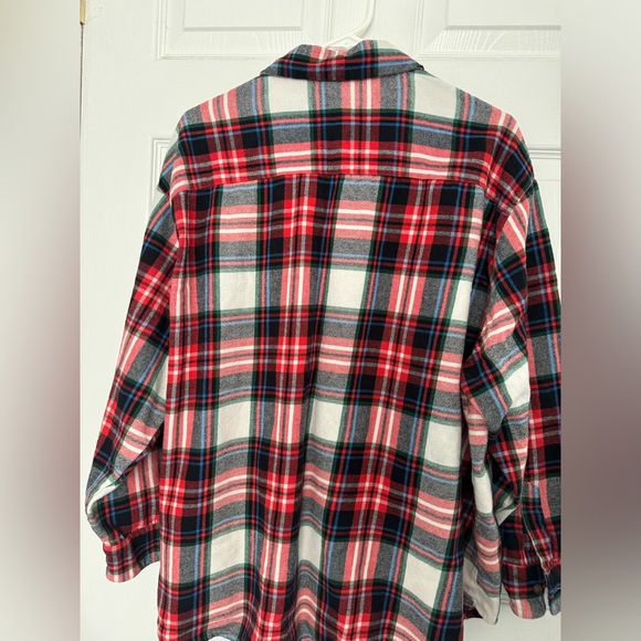 Old Navy Red Multi Plaid Top 2X Plus - Picture 2 of 9